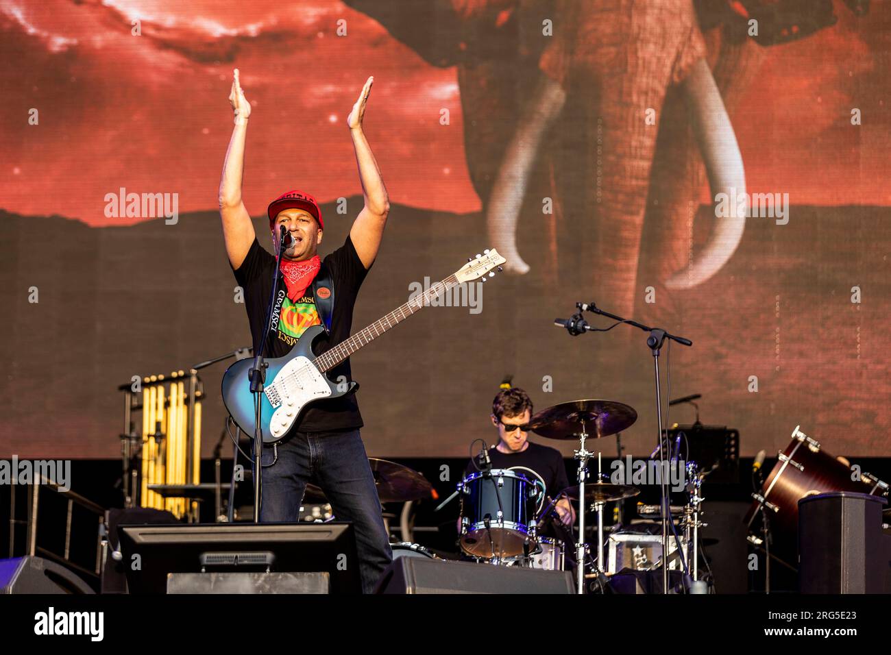 Mailand Italien 17. Juni 2023 Tom Morello live in Firenze Rocks 2023 in Visarno Arena Florence Italien IT © Roberto Finizio / Alamy Stockfoto