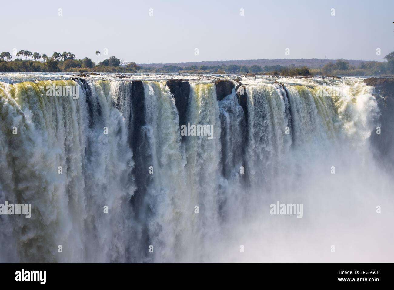 Die Victoria Falls (Mosi-oa-Tunya) Simbabwe Stockfoto