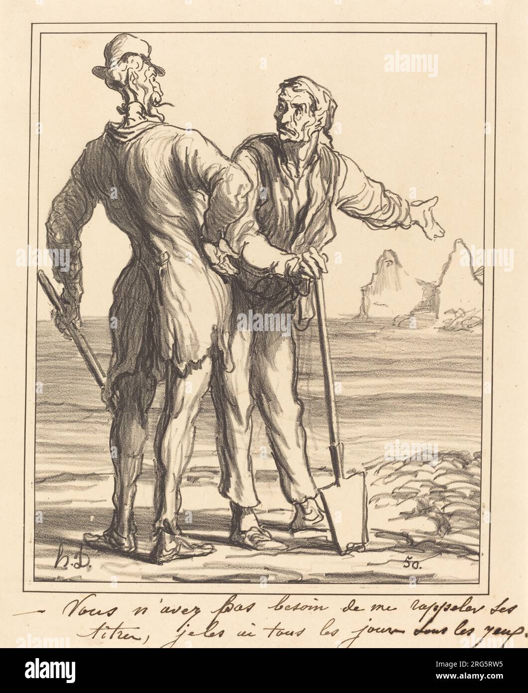 Vous n'avez pas besoin de me Rappeler ses titres... 1871 von Honoré Daumier Stockfoto