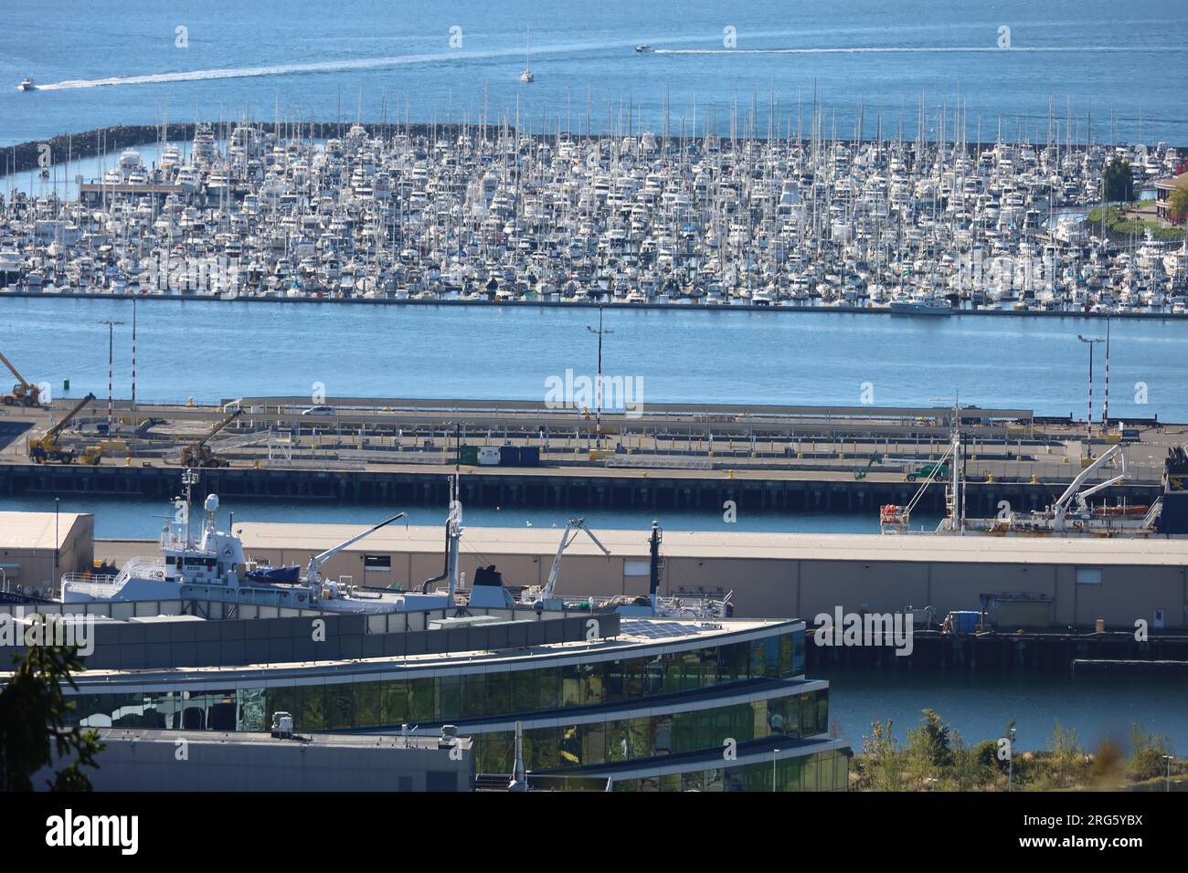 Foto von Downtown Seattle und Space Needle vom Kerry Park Stockfoto