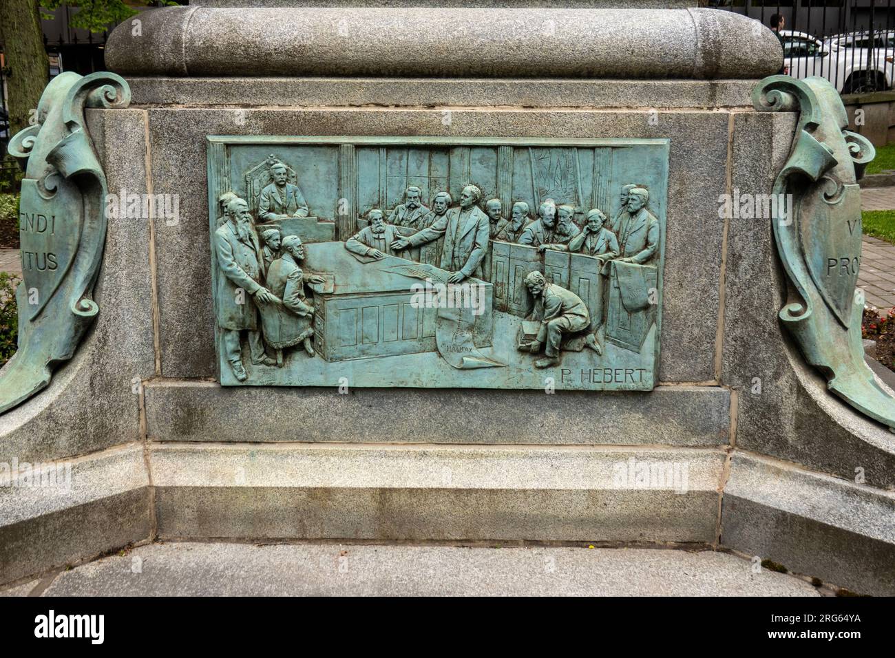 Joseph Howe Statue in Halifax Nova Scotia Kanada Stockfoto