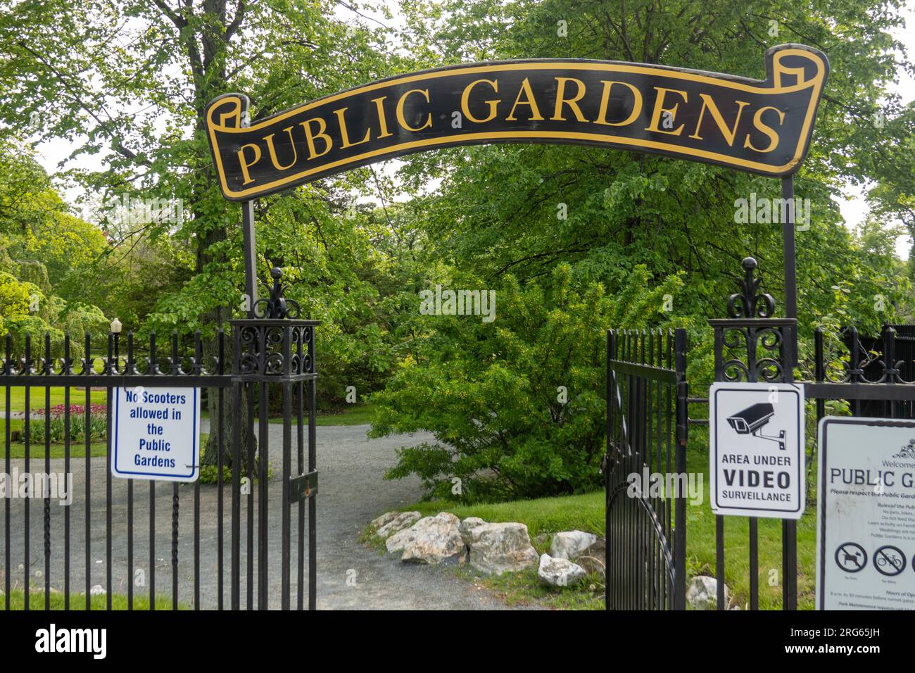 Halifax Public Gardens im Zentrum von Halifax Nova Scotia Kanada Stockfoto