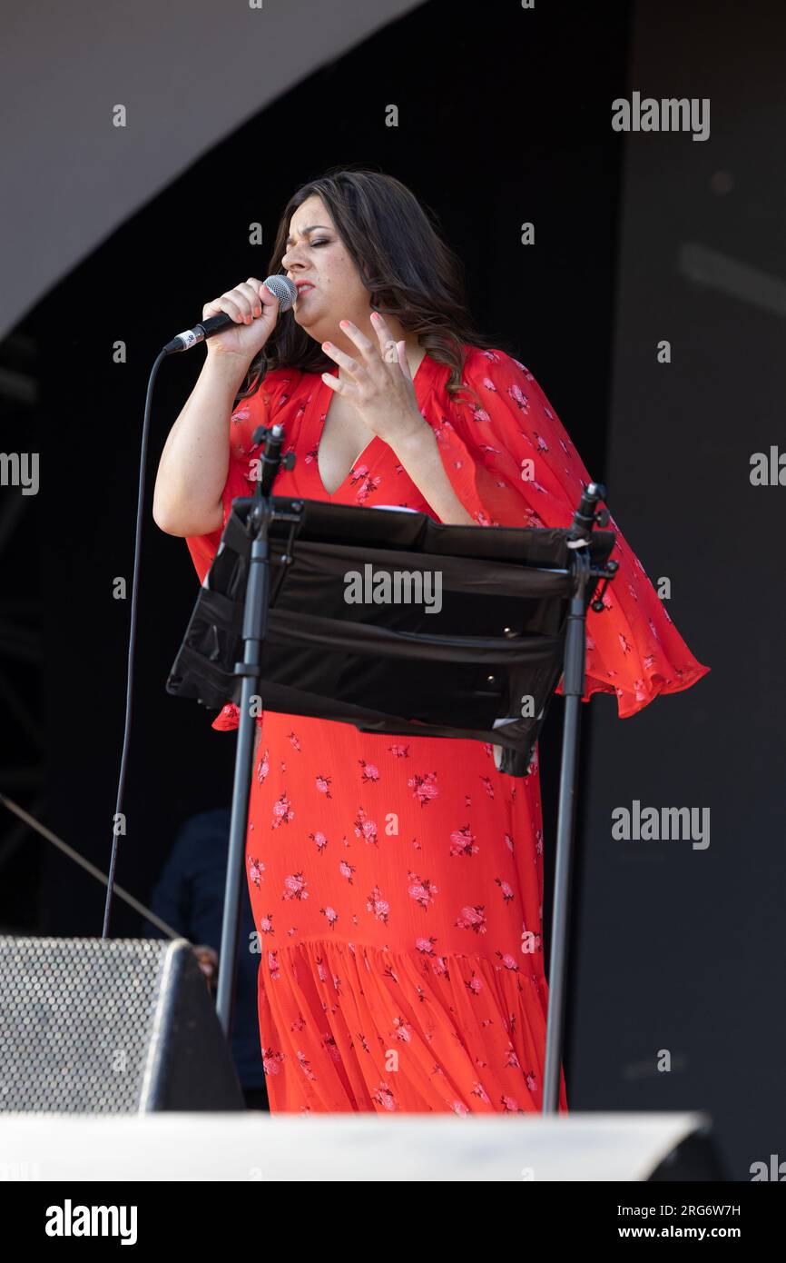 Rumer tritt am 8. Tag von American Express auf und präsentiert BST Hyde Park mit Rumer, wo: London, Großbritannien, wenn: 07. Juli 2023 Guthaben: Phil Lewis/WENN Stockfoto