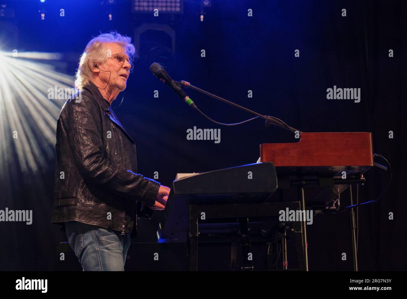 Rod Argent von den Zombies tritt beim Wickham Festival auf. 6. August 2023 Stockfoto