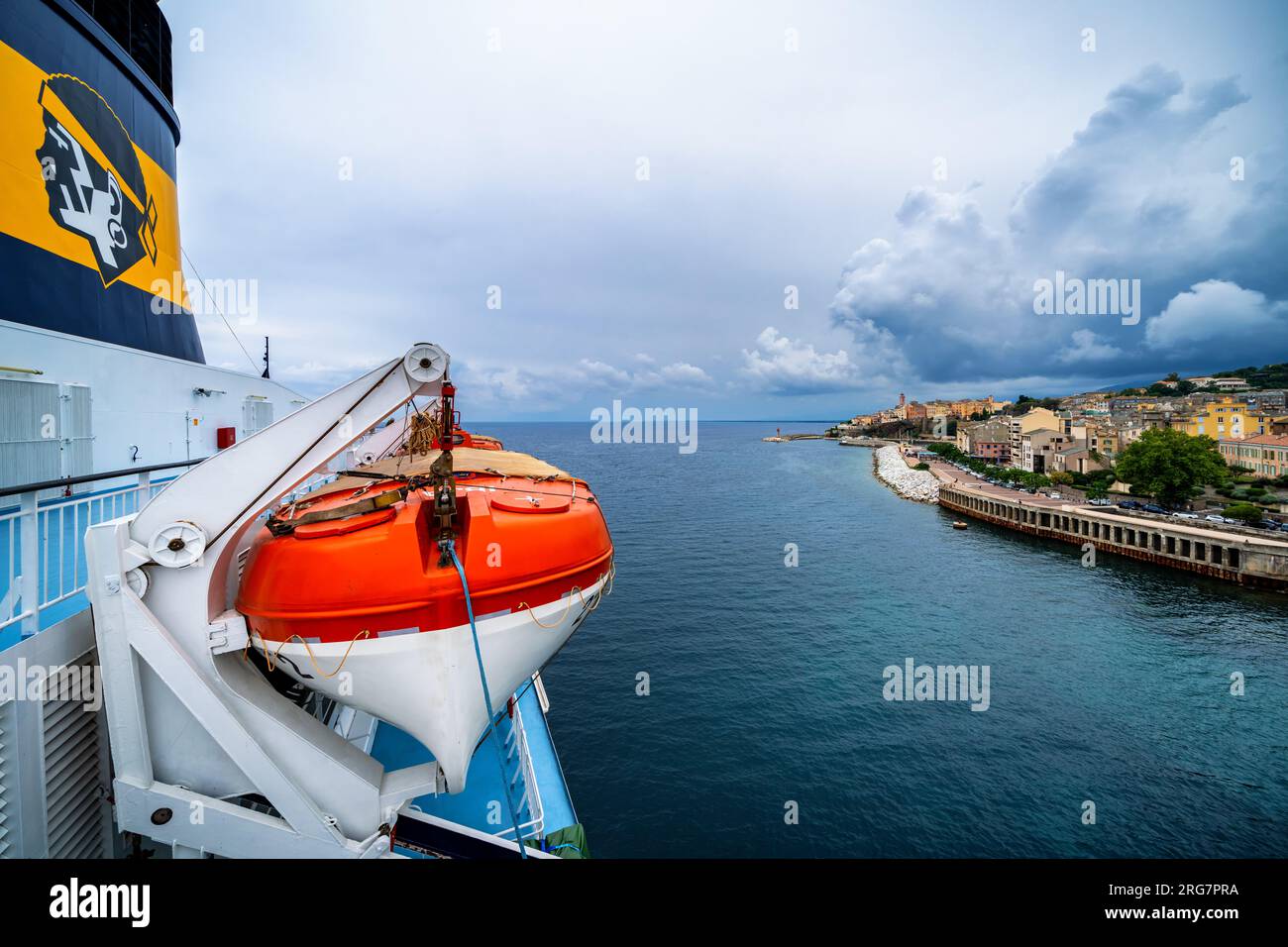 Im Hafen von Bastia, Insel Korsika, Frankreich Stockfoto