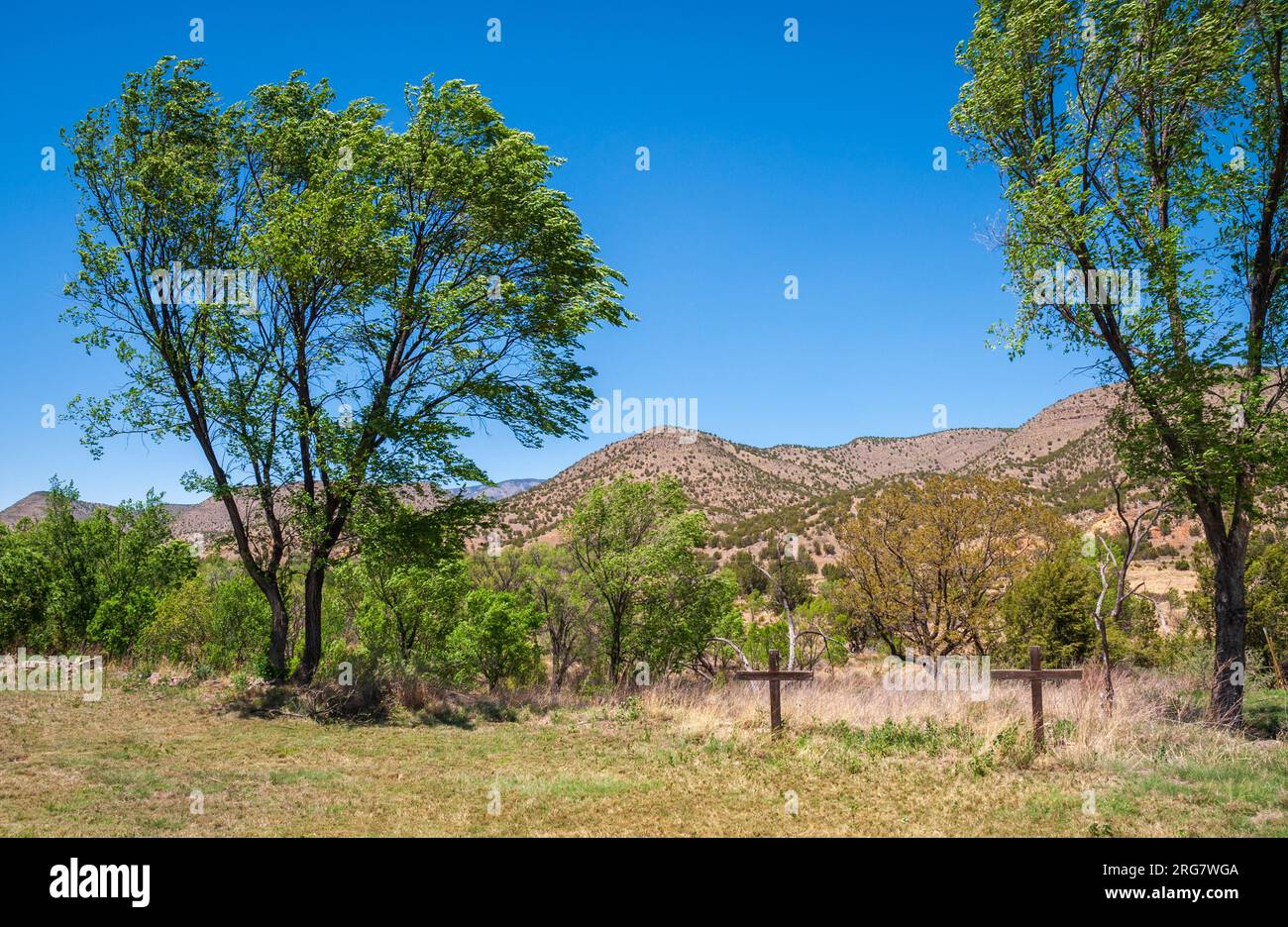 Lincoln State Monument in New Mexico Stockfoto