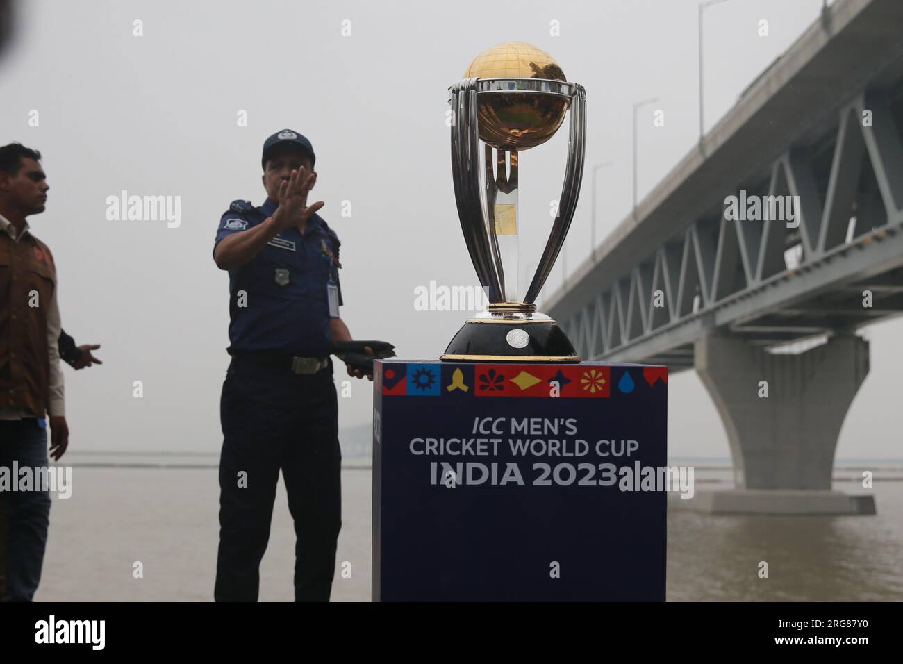 Die Trophäe der ICC CricketWeltmeisterschaft 2023 wird am 7. August