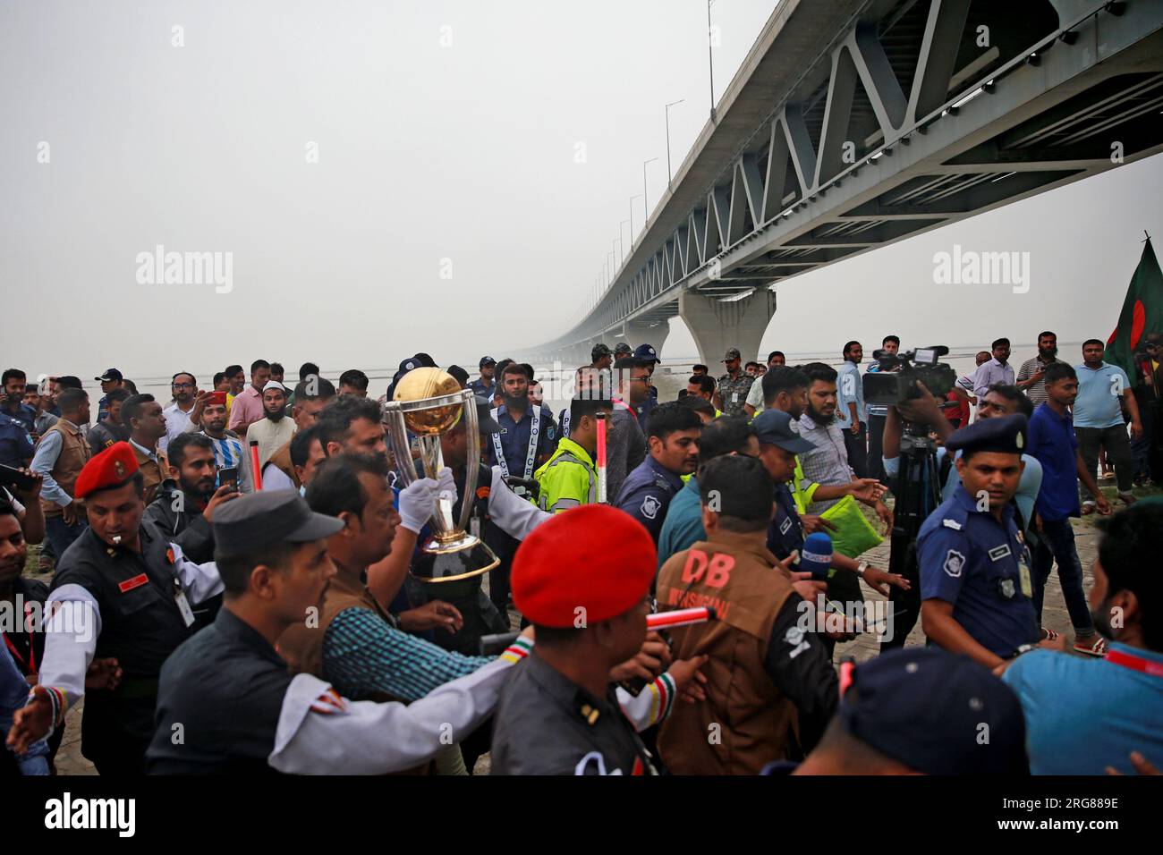 Die Trophäe der ICC CricketWeltmeisterschaft 2023 wird am 7. August