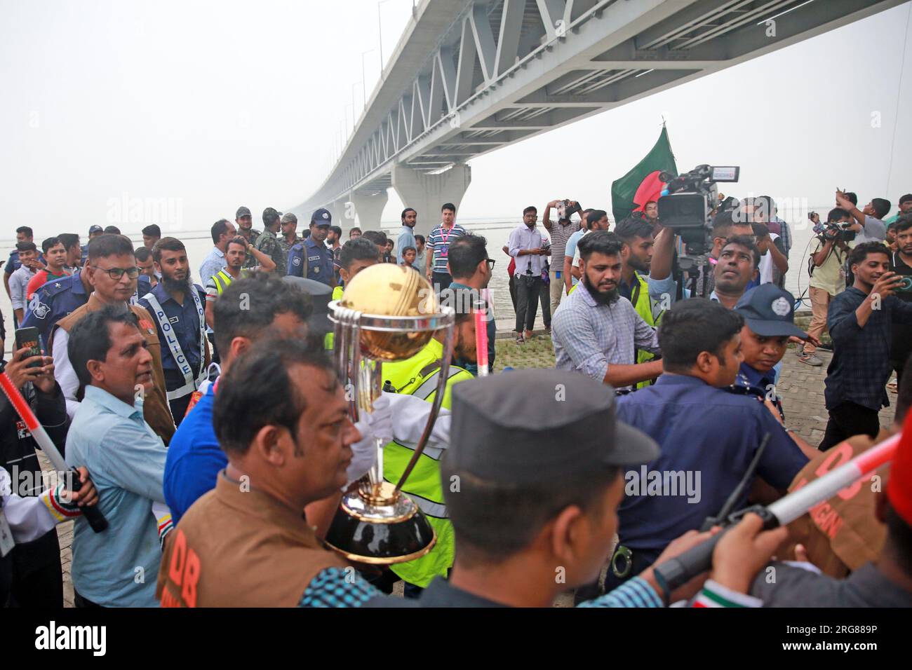 Die Trophäe der ICC CricketWeltmeisterschaft 2023 wird am 7. August