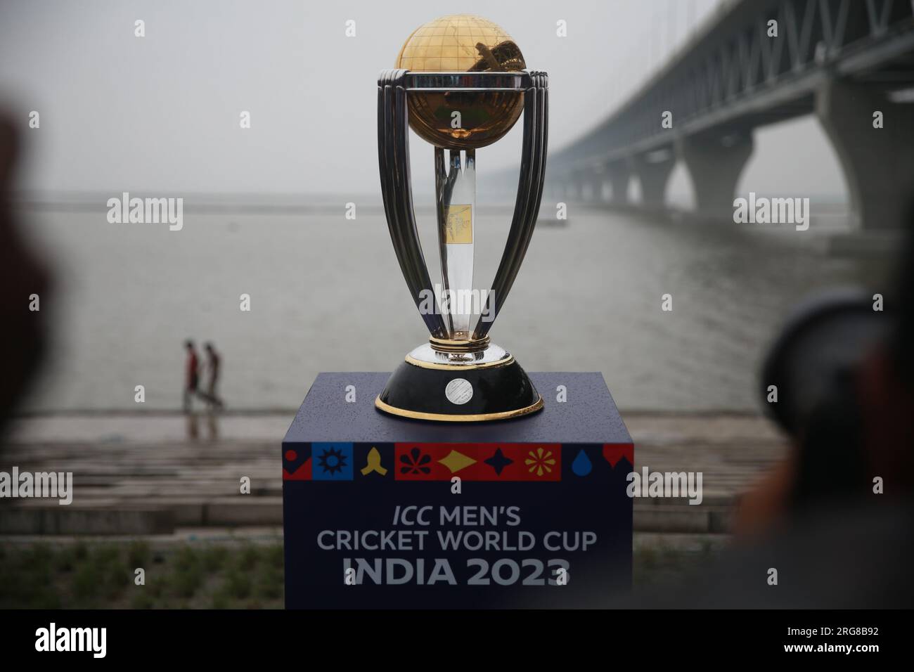 Die Trophäe der ICC CricketWeltmeisterschaft 2023 wird am 7. August