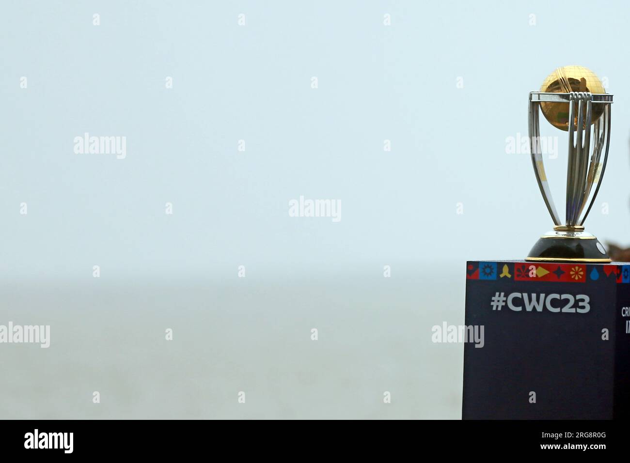 Die Trophäe der ICC CricketWeltmeisterschaft 2023 wird am 7. August