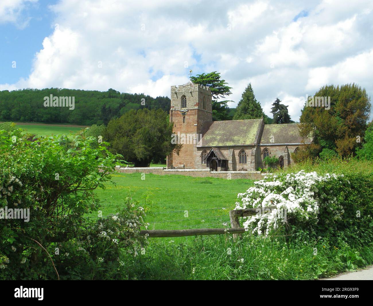 Kirche St. Johannes des Täufers, Eastnor, Ledbury, Herefordshire. Stockfoto