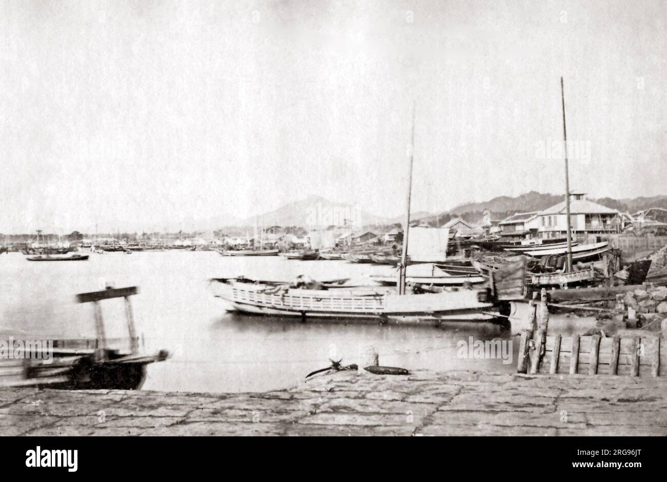 Hyogo, Japan, 1870er, jetzt Teil von Kobe. Stockfoto
