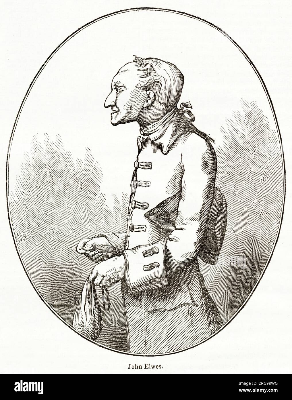 John Elwes (ne Meggot oder Meggott) (1714-1789), englischer Politiker (MP für Berkshire), exzentrisch und miser. Stockfoto