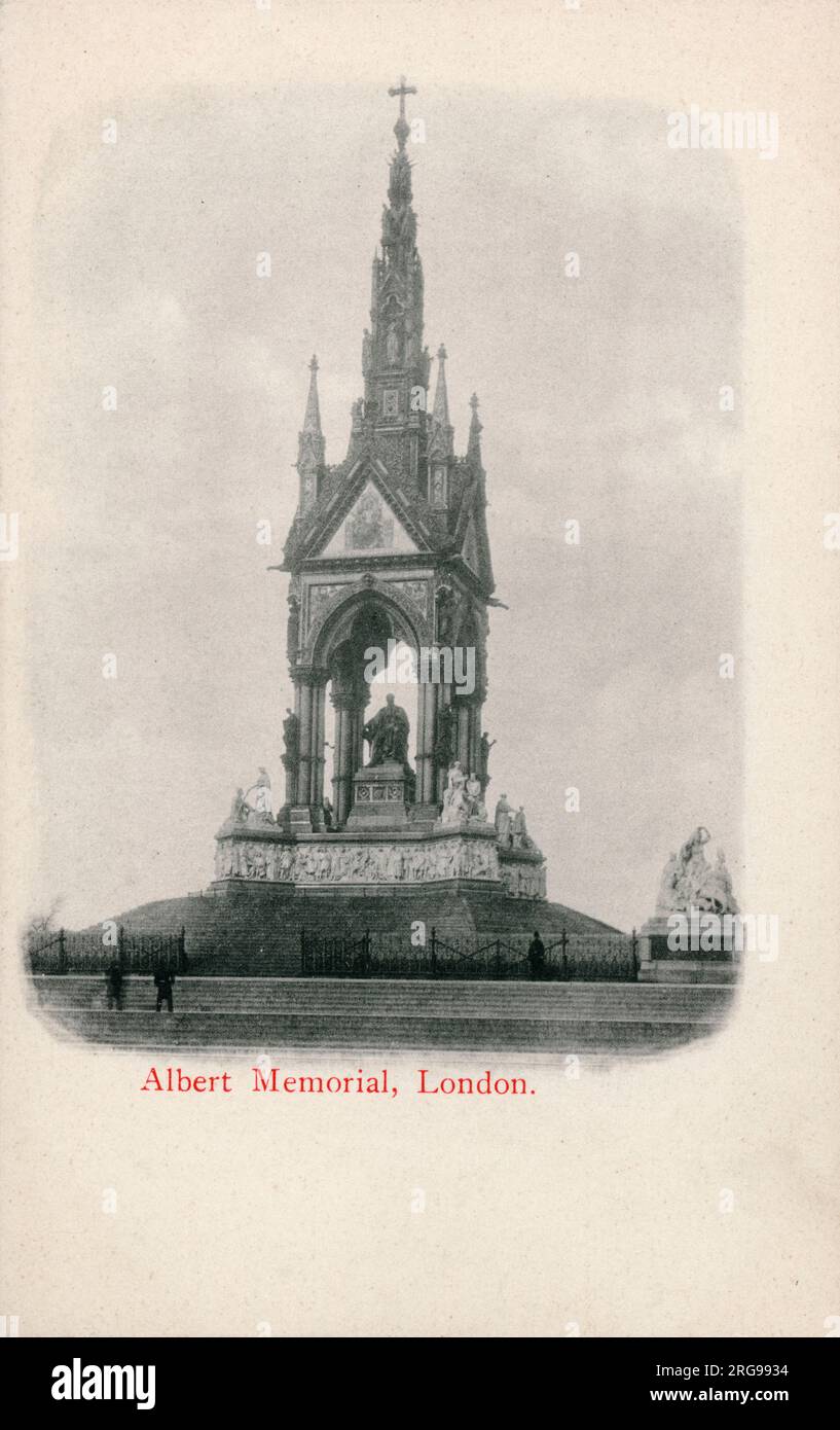 London - Albert Memorial, Hyde Park Stockfoto