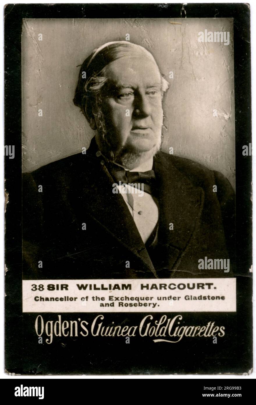 Sir William Harcourt (1827-1904), britischer Anwalt, Journalist und liberaler Politiker, Schatzkanzler unter Gladstone und Rosebery. Stockfoto