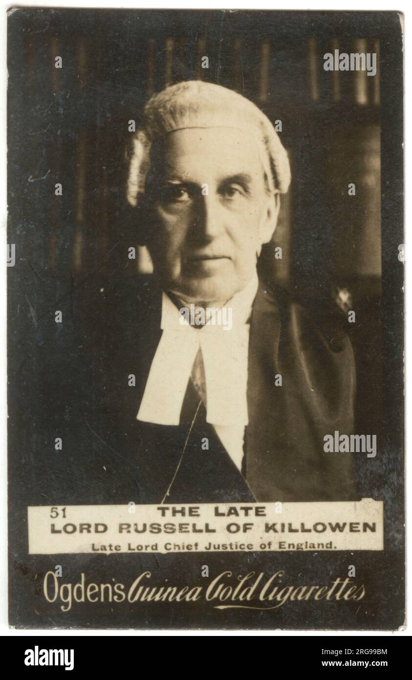 Charles Russell (1832-1900), Baron Russell von Killowen, irischer Staatsmann, Lord Chief Justice of England. Stockfoto