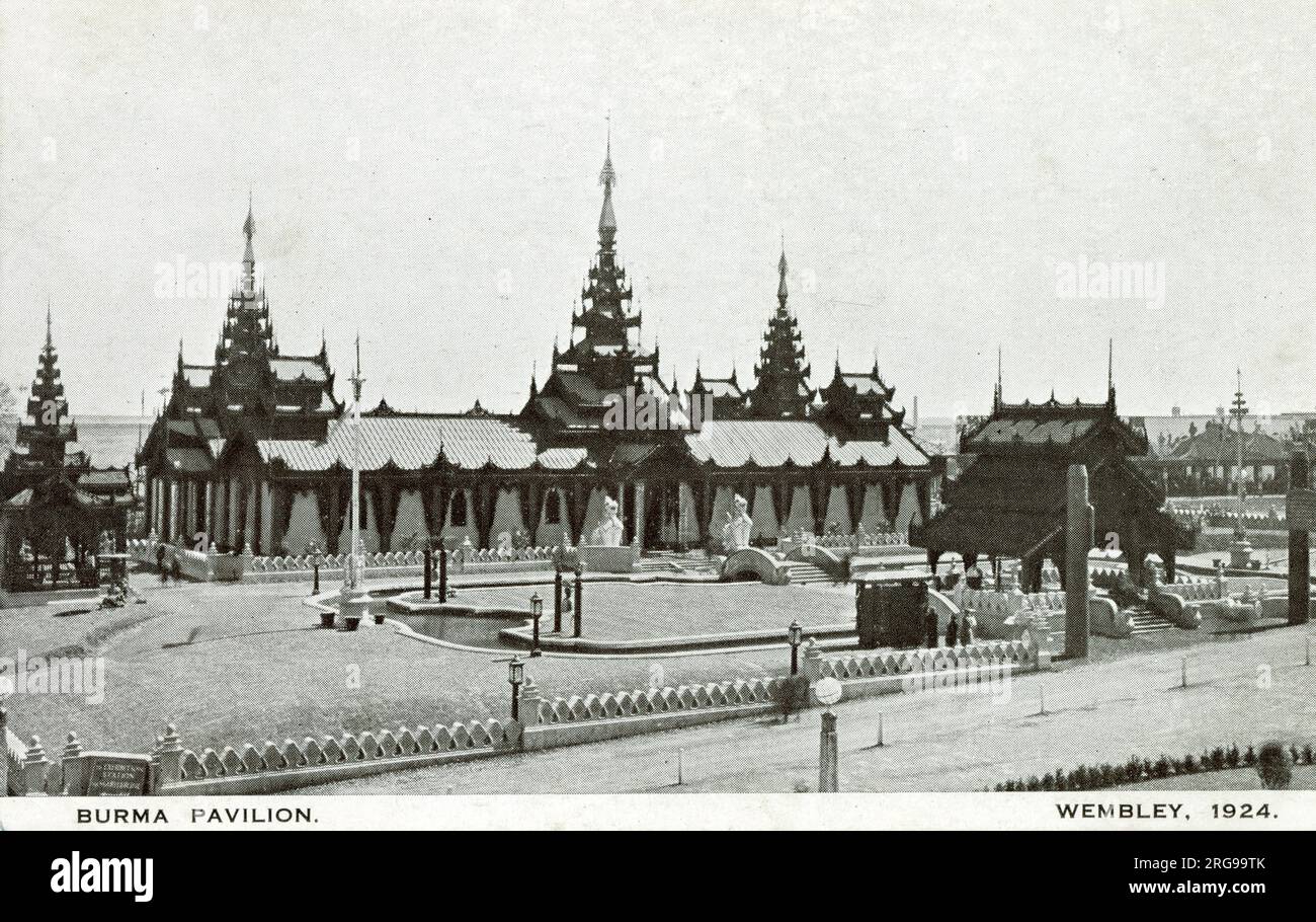 Burma Pavilion, British Empire Exhibition, Wembley. Stockfoto