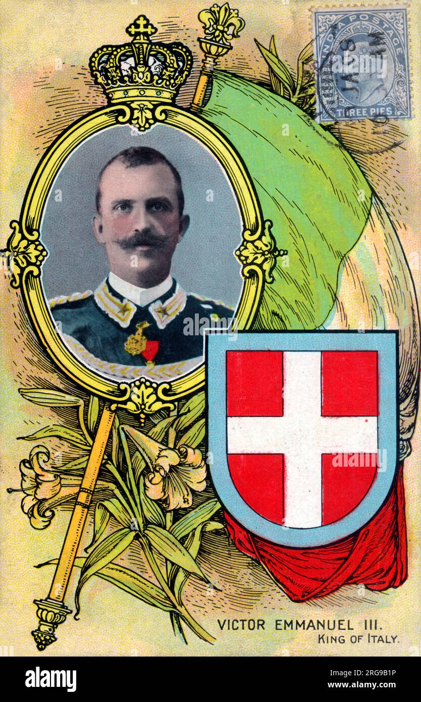 Victor Emmanuel III (1869-1947) - König von Italien. Stockfoto