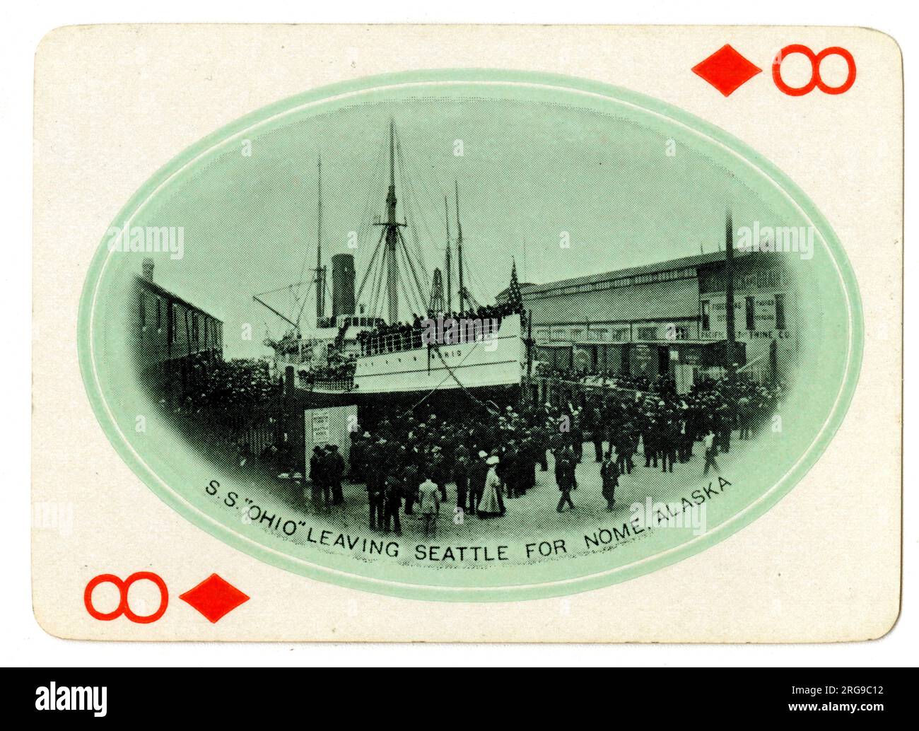 SS Ohio verlässt Seattle für Nome, Alaska, Alaska Yukon Pacific Exposition, Seattle, USA. Stockfoto