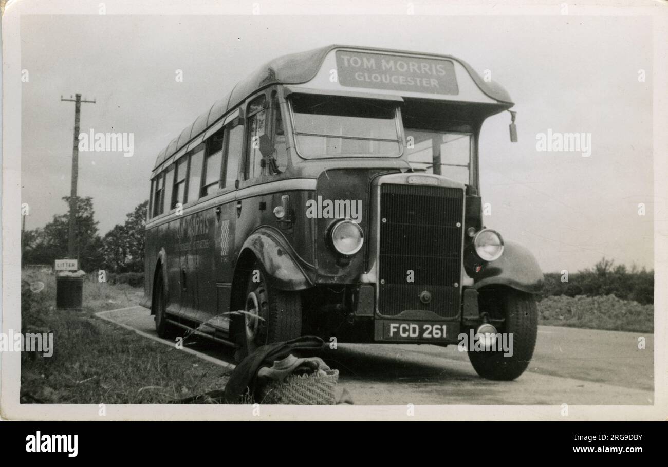 Leyland Vintage Bus - Tom Morris, Gloucester, Gloucestershire, England. Stockfoto