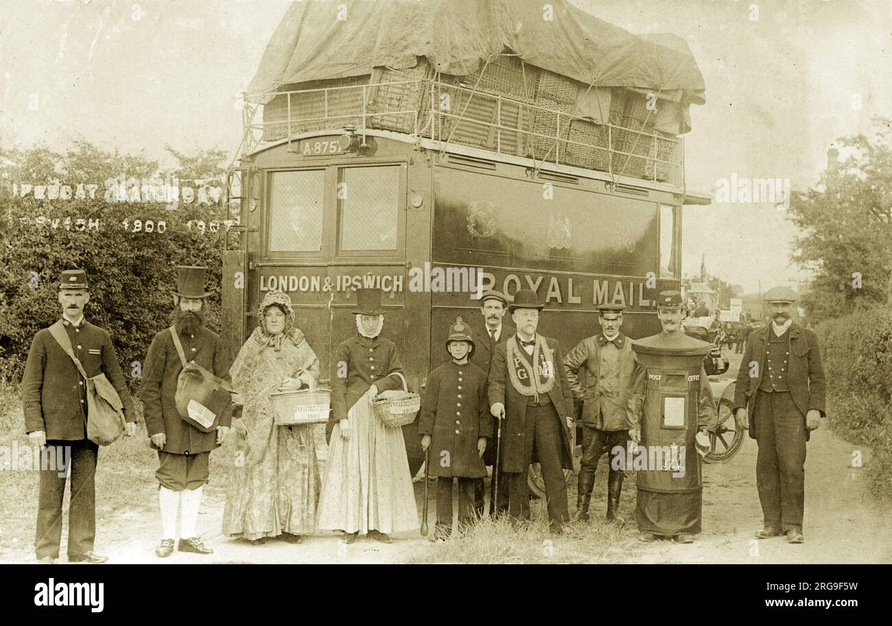 Royal Mail Van (Rettungsboot Samstag), Ipswich, Suffolk, England. Stockfoto