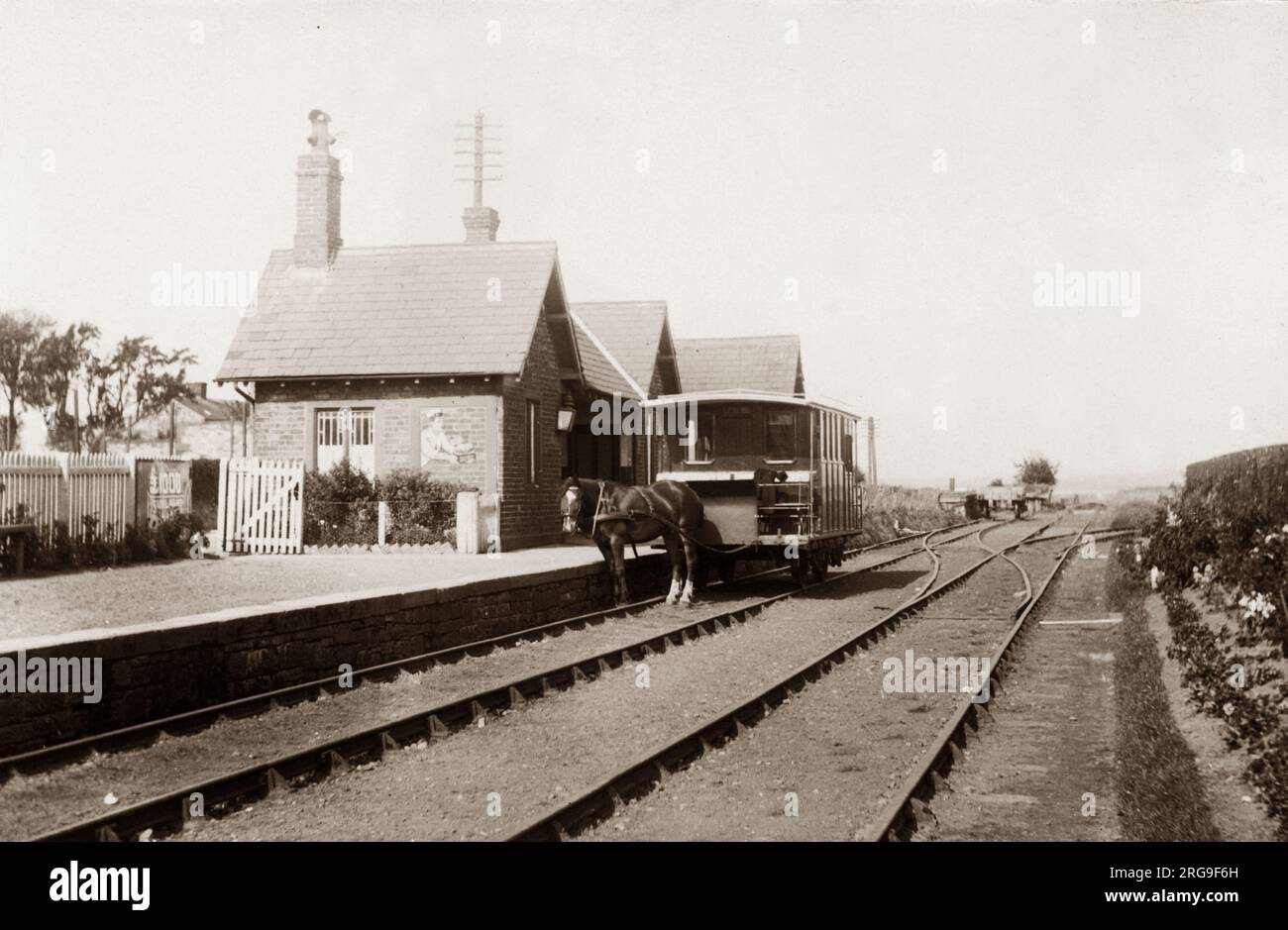 Bahnhof, Port Carlisle, Wigton, Allerdale, Cumbria, England. Stockfoto