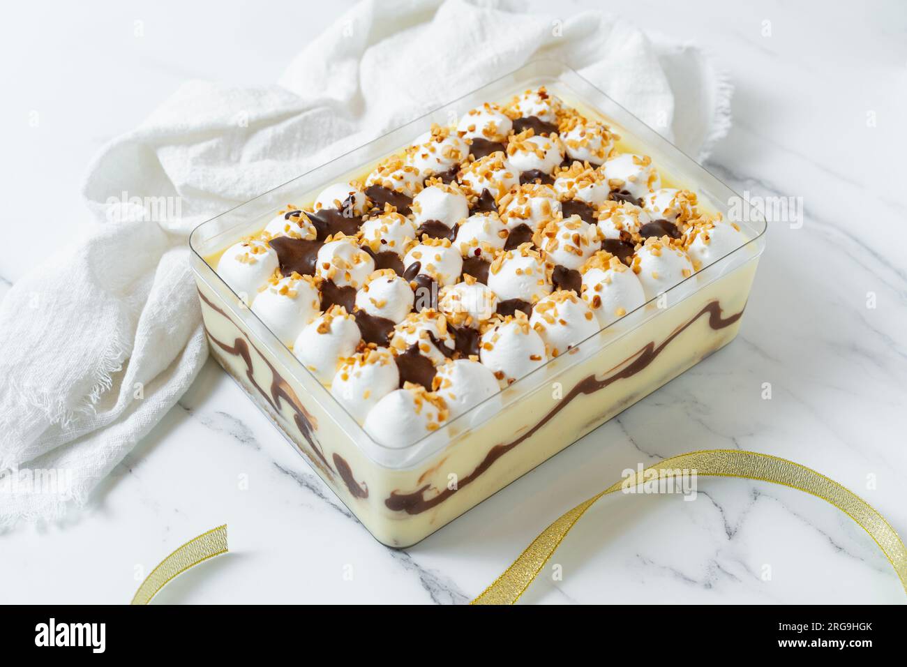 Tiramisu Kuchen Stockfoto