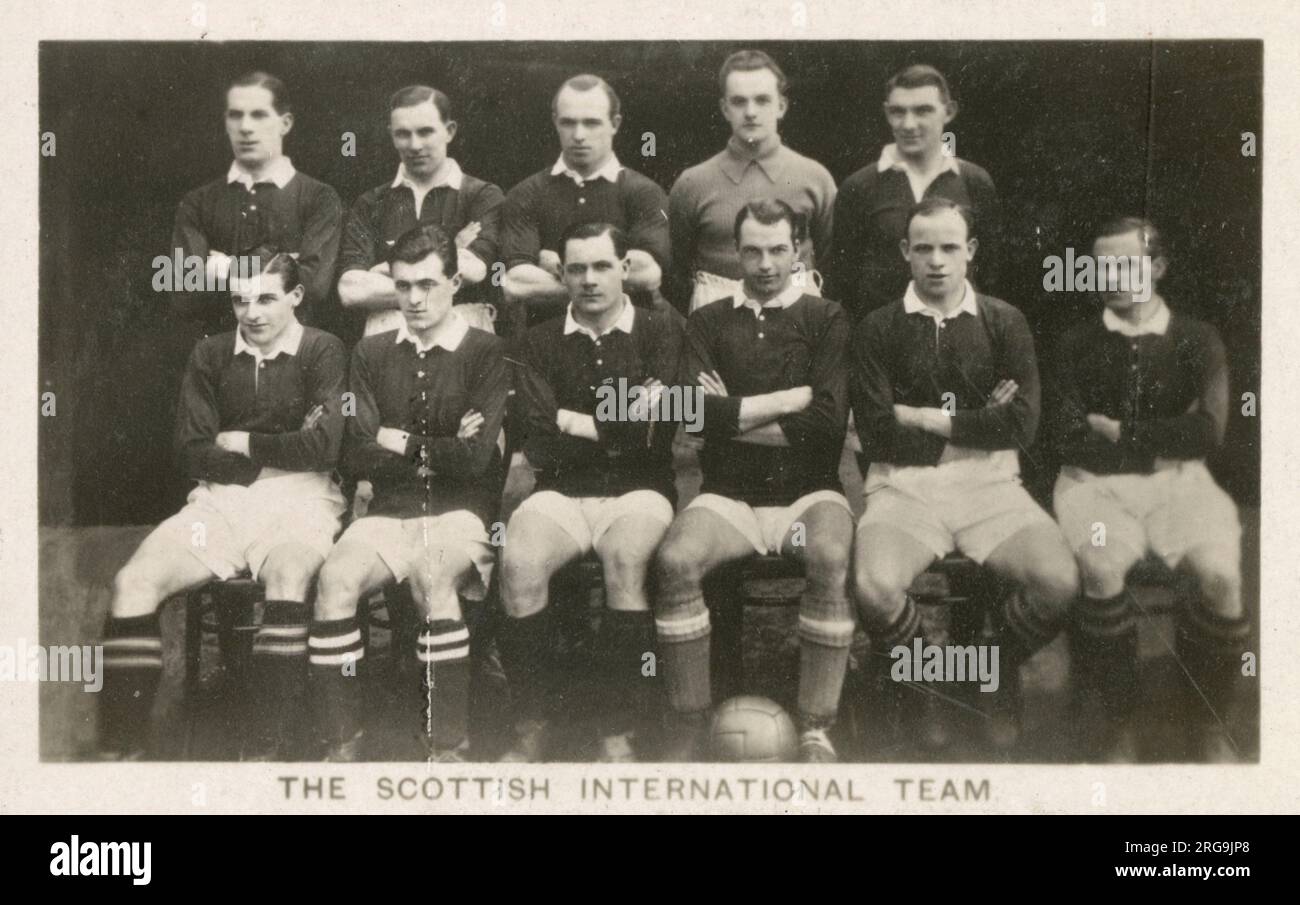 10. Die Scotland International Football Team - Februar 1923 Stockfoto