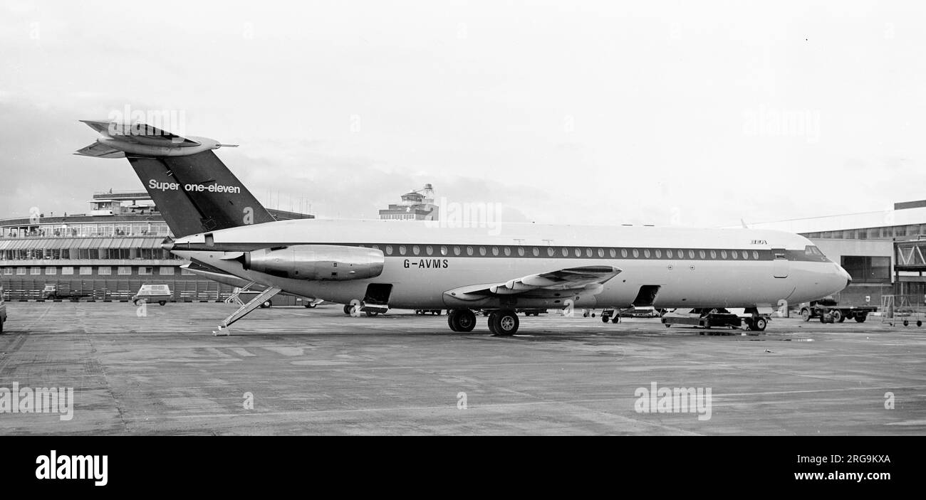 BAC One-Eleven- 510ED G-AVNS (msn BAC.146) von British European Airways (BEA) am Flughafen London Heathrow. Stockfoto