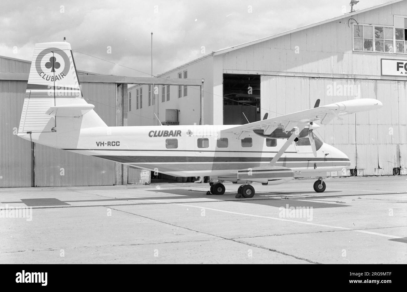 GAF Nomad 22B VH-RCC (msn 33) von Clubair. Irgendwann wurde dieses Flugzeug von BPA (Bush Pilots Airways) betrieben. Stockfoto