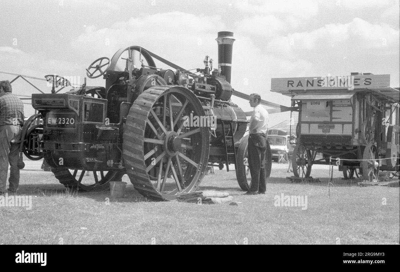 Ransomes Sims & Jefferies Universal Engine, Regn. EW 2320, Nummer: 26995, "Mendip Lady". Gebaut 1916 von Ransomes Sims & Jefferies in Ipswich, angetrieben von einer 7 NHP-Einzylinder-Dampfmaschine. Stockfoto