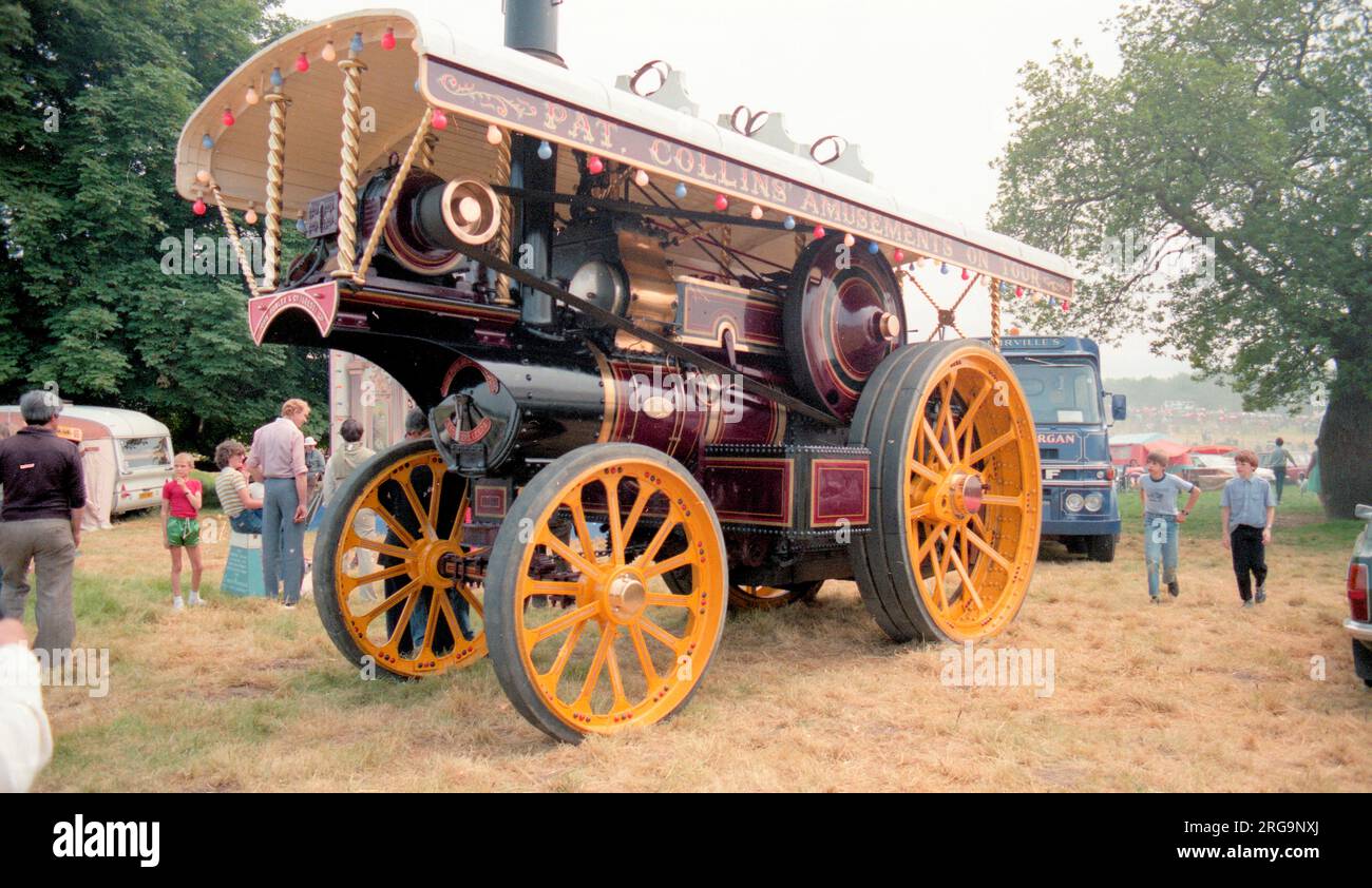 Hersteller: John Fowler & Co. Aus Leeds. Typ: Showmans Road Locomotive Number: 14862 Built: 1917 Zulassung: DW 2235 Klasse: R3 Zylinder: Compound NHP: 8 Name: Evening Star Stockfoto