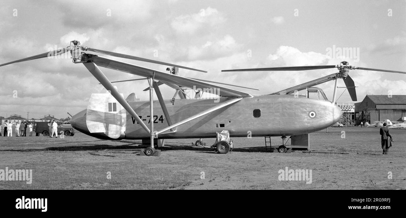 Cierva W.11 Air Horse VZ724 (msn W.11/1) auf der SBAC 1949 Farnborough Air Show Stockfoto