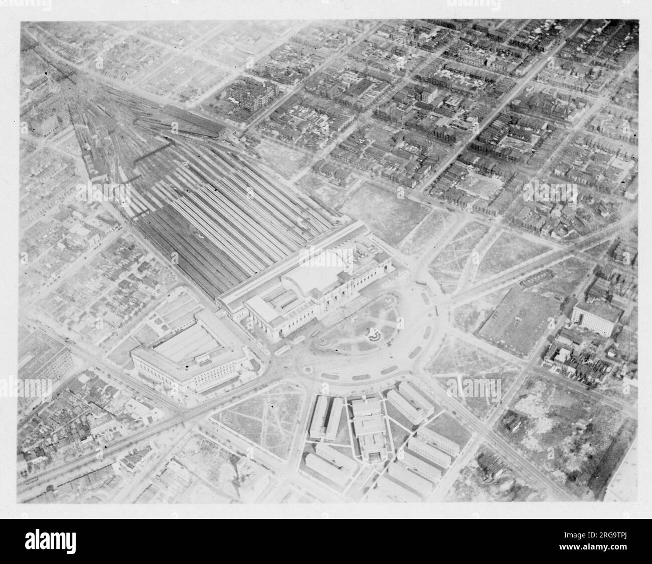 Washington D.C. - Union Station aus der Luft Stockfoto