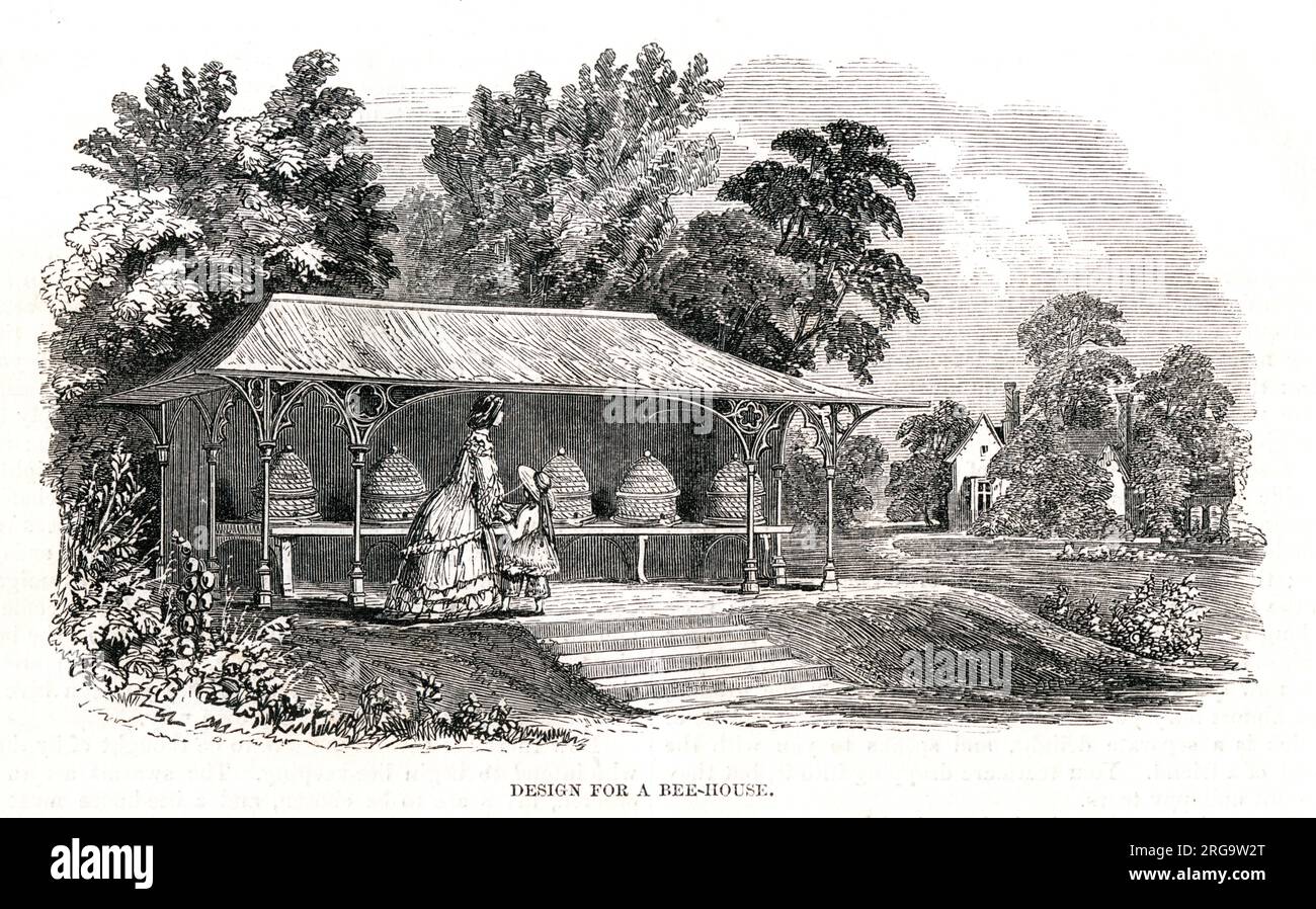 Design für ein Beehouse. Stockfoto