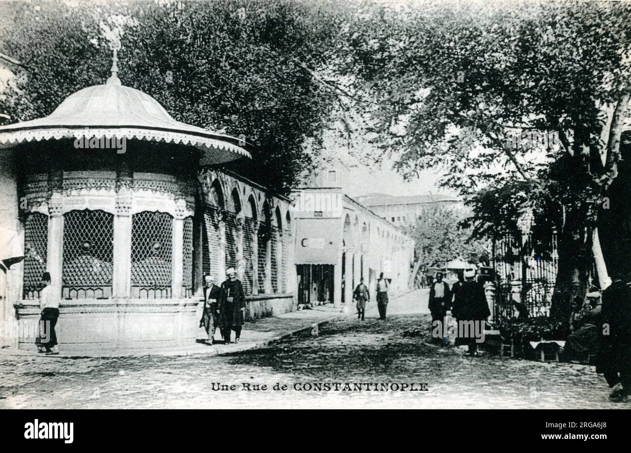 Eine Straße in Istanbul, Türkei. Stockfoto