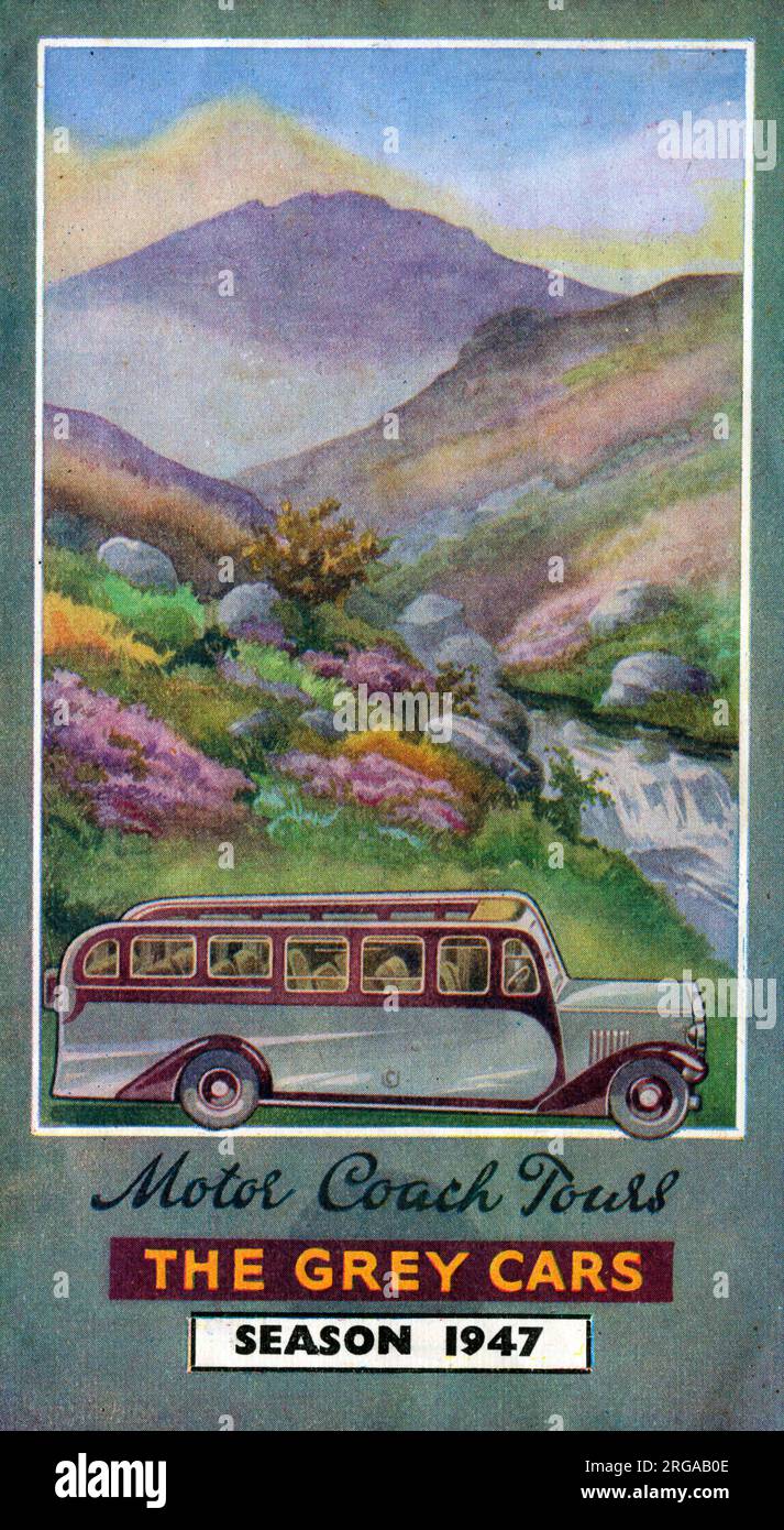 The Grey Cars Motor Coach Tours of the West Country, Saison 1947 Stockfoto