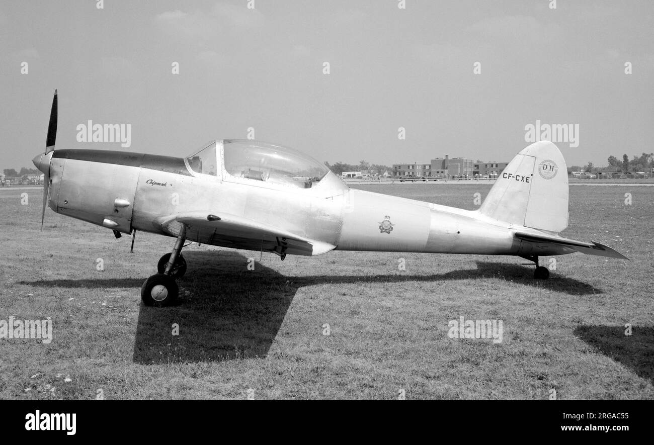 De Havilland DHC-1 Chipmunk 1B-2-S3 CF-CXE (msn 110). Entwickelt für den Einsatz im RCAF-Club. Stockfoto