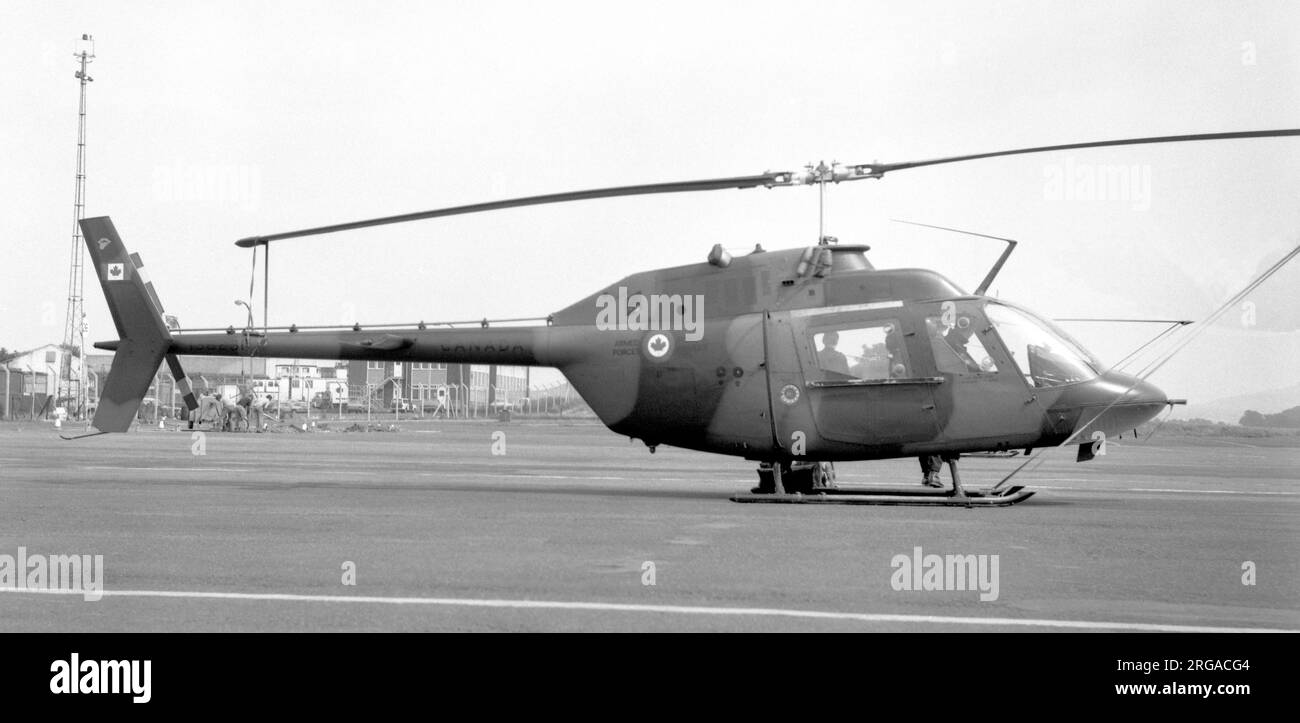 Canadian Armed Forces - Bell CH-138 138231, (Bell 206 JetRanger), am 14. Juli 1980 im RAF Turnhouse / Edinburgh Airport. Stockfoto