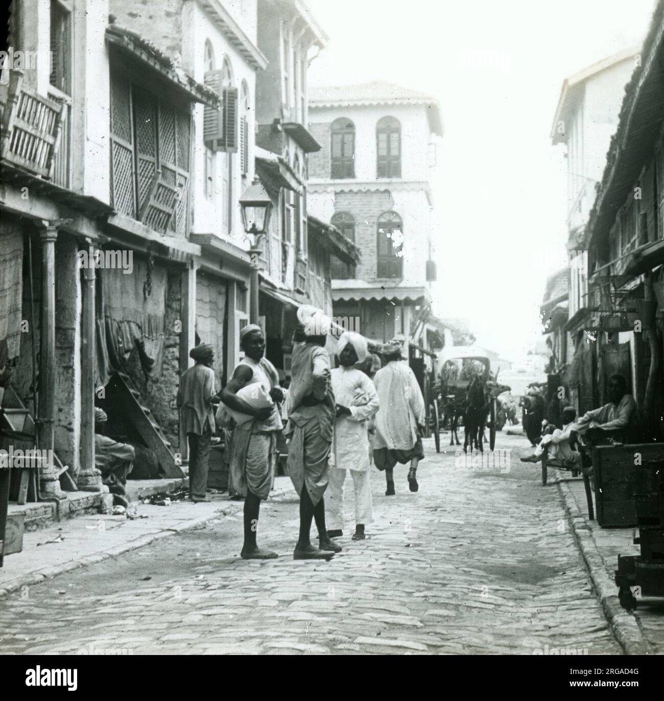 Straßenszene in einer indischen Stadt Stockfoto