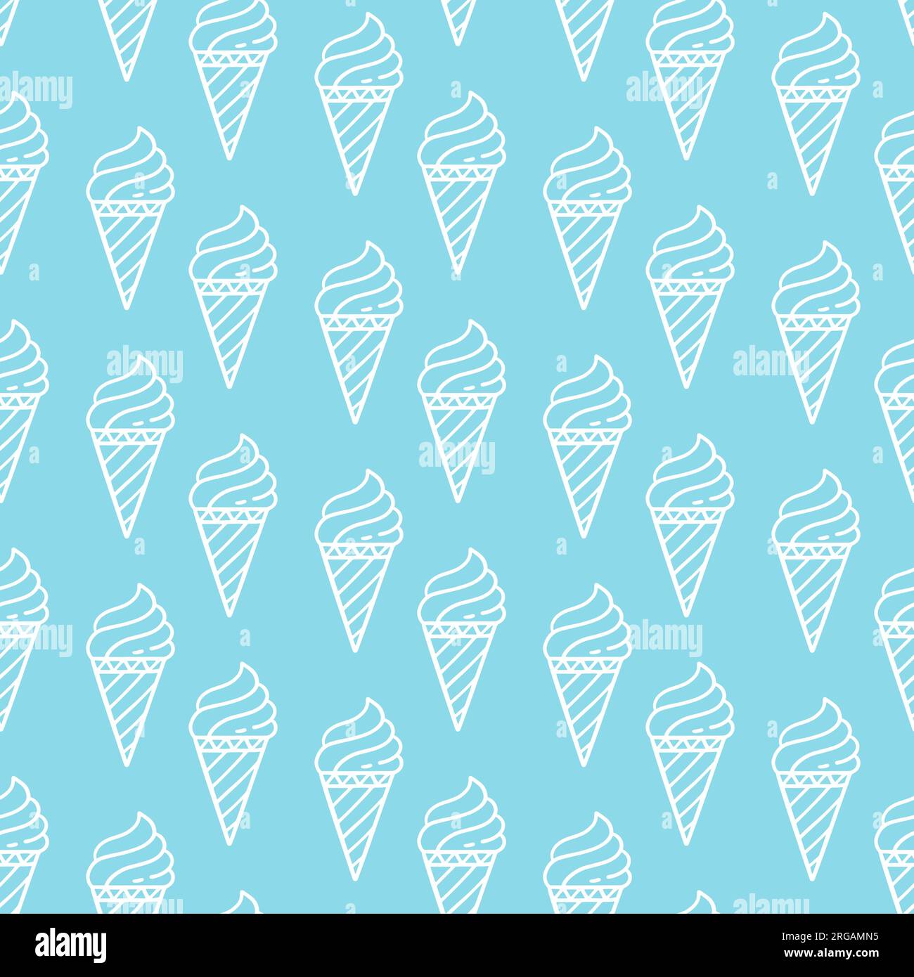 Eiskegel Nahtloses Muster blauer Hintergrund Stock Vektor