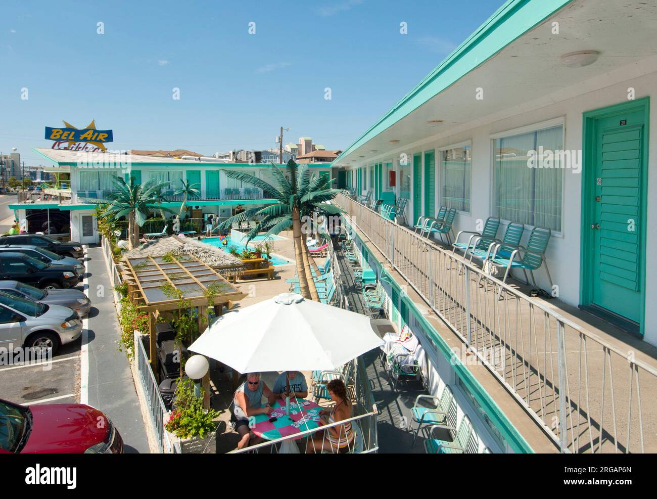 Bel Air Motel, Wildwood, New Jersey Stockfoto