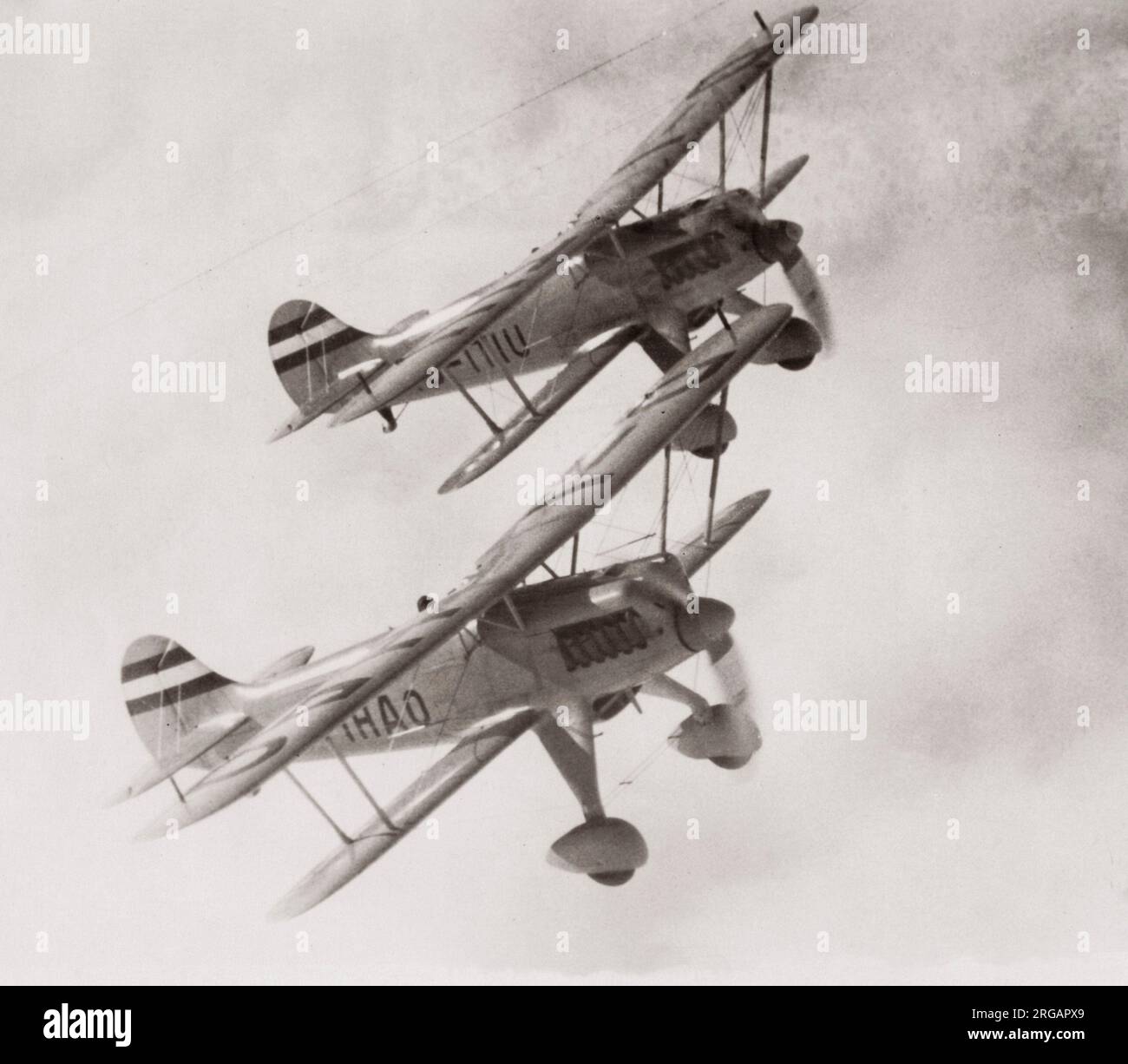 1935 Richthofen Squadron, Deutsche Luftwaffe, Doppeldecker Stockfoto