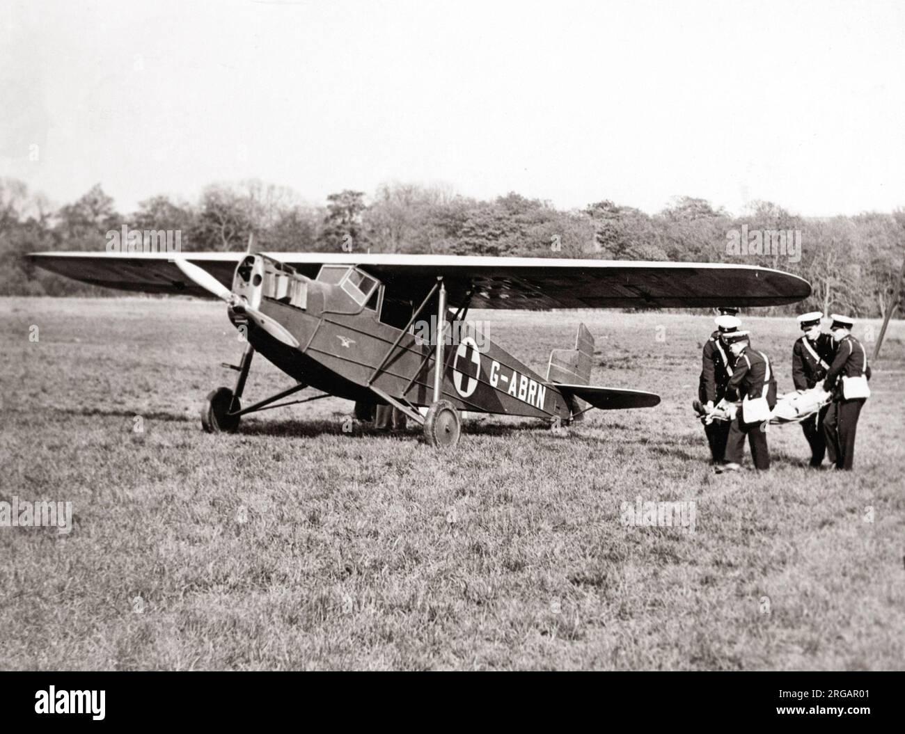 British Red Cross Society, Air Ambulance, Lancashire, 1933 Stockfoto