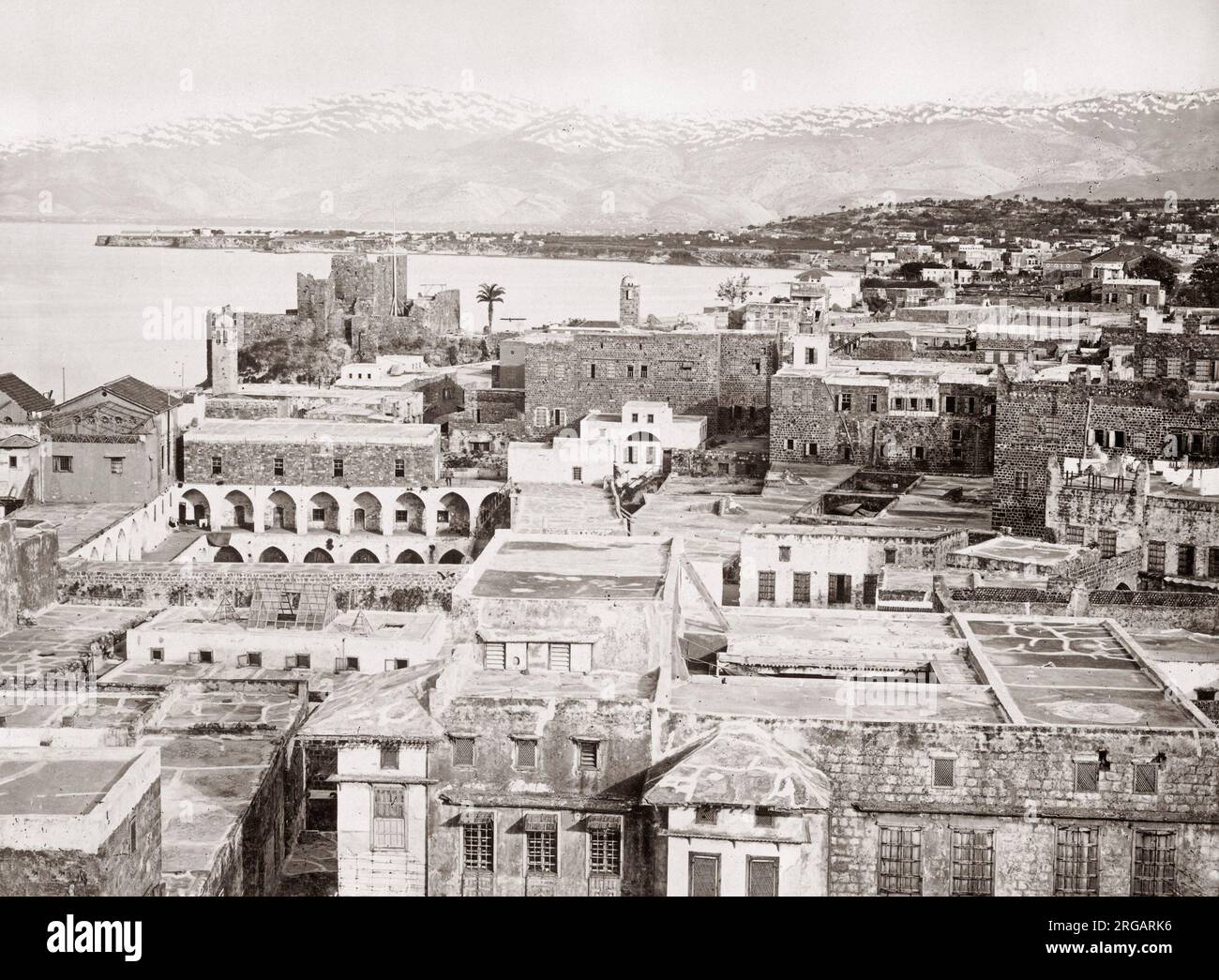 1880 - Ansicht von Beirut Libanon Stockfoto