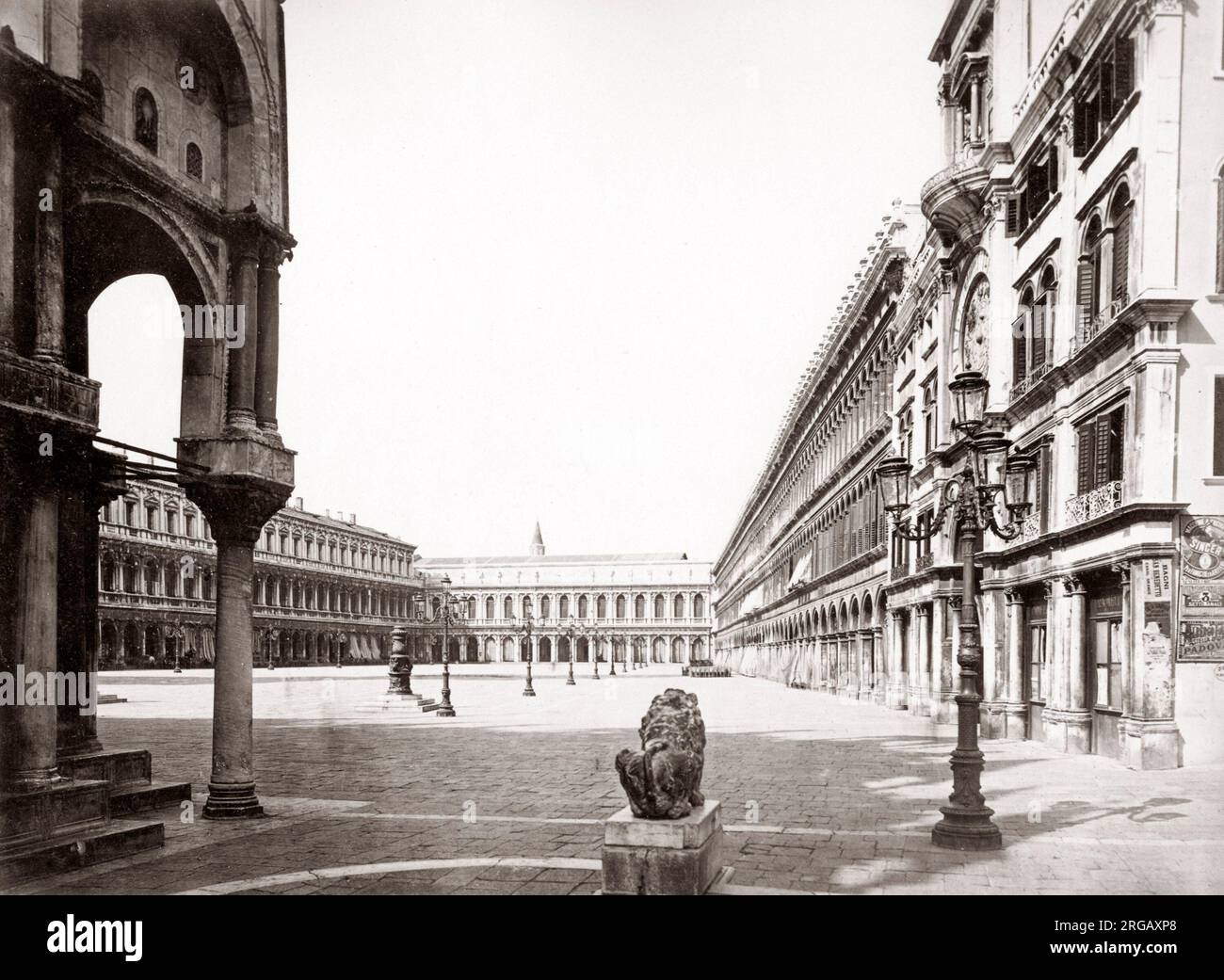 Der Markusplatz, Venedig, Italien, c 1880 Stockfoto