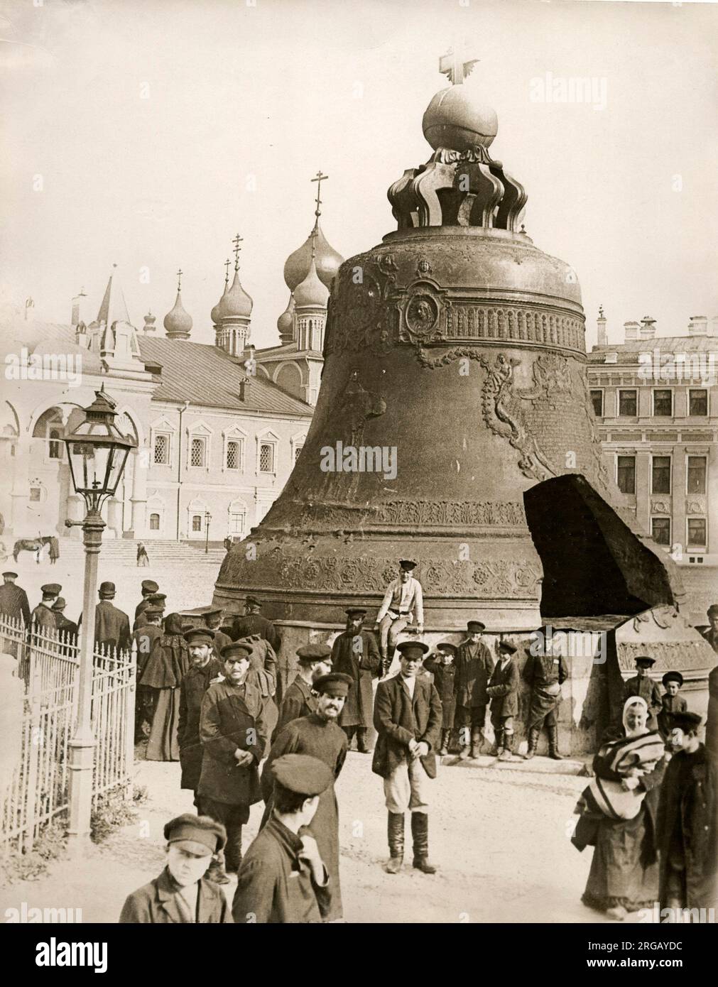 Die Zarenglocke auch bekannt als die Zarski Kolokol, Moskau, Russland, Anfang des 20.. Jahrhunderts. Stockfoto