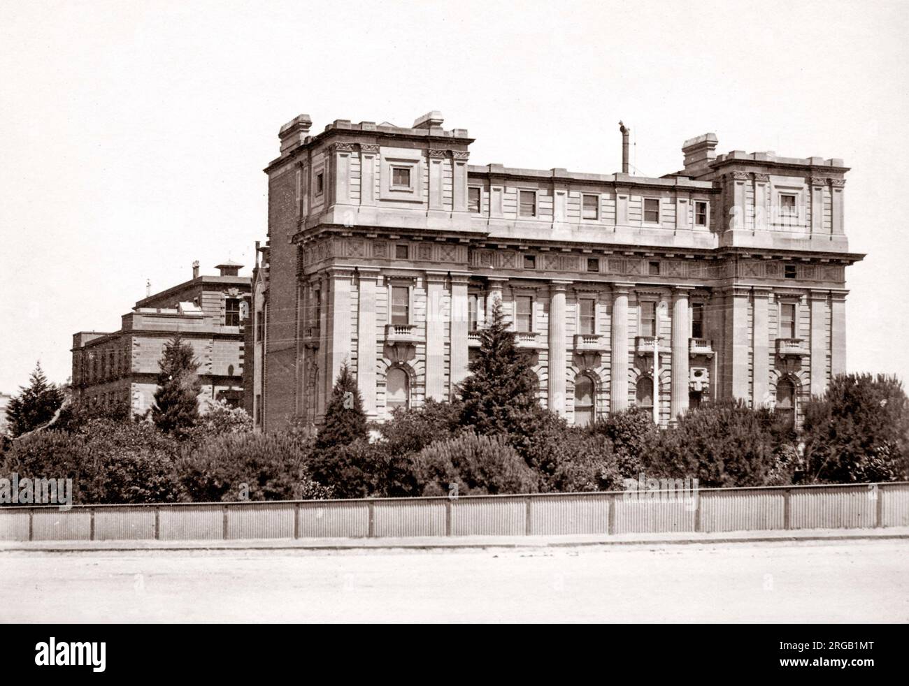 C. 1890 Australien - Haus des Parlaments Melbourne, Victoria Stockfoto