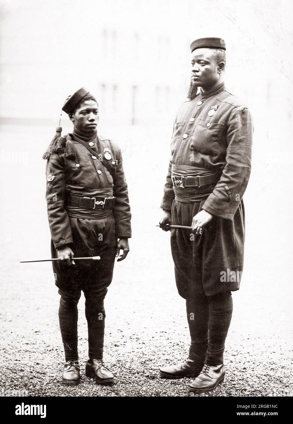 C 1890 Regiment der Britischen Armee Uniform - Sierra Leone Grenze Polizei Stockfoto